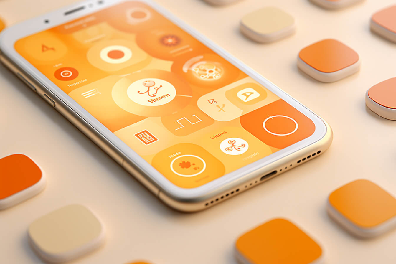 Sunset Spectrum Interface Smartphone